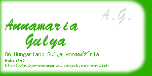 annamaria gulya business card